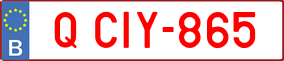 Trailer License Plate